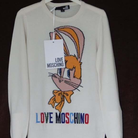 Love Moschino Embellished Knit Women’s Pullover Sweater Top Size Various NWT - Picture 11 of 12